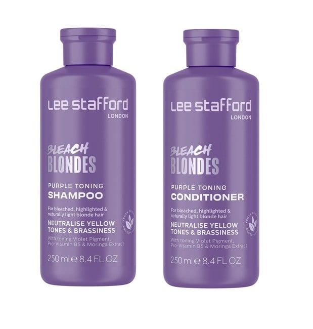 Lee Stafford - Bleach Blondes Purple Toning Shampoo 250 ml + Lee Stafford - Bleach Blondes Purple Toning Conditioner 250 ml