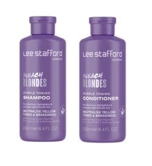 Lee Stafford - Bleach Blondes Purple Toning Shampoo 250 ml + Lee Stafford - Bleach Blondes Purple Toning Conditioner 250 ml