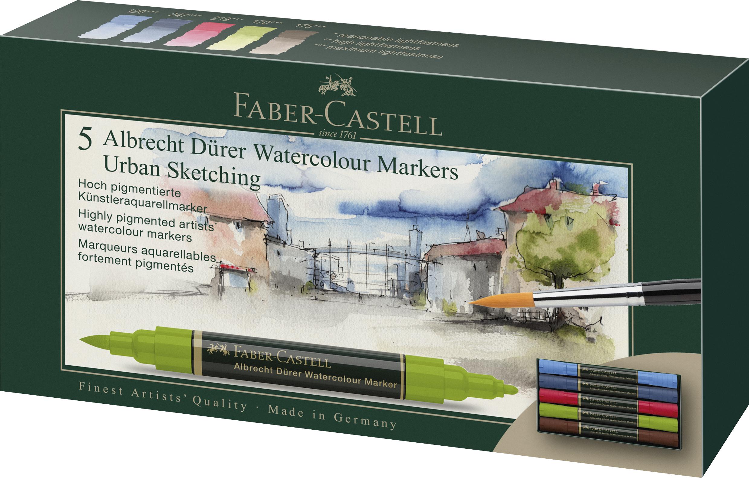 Faber-Castell - Watercolour marker A.Dürer Urban (5 pcs) (160308) thumbnail-3
