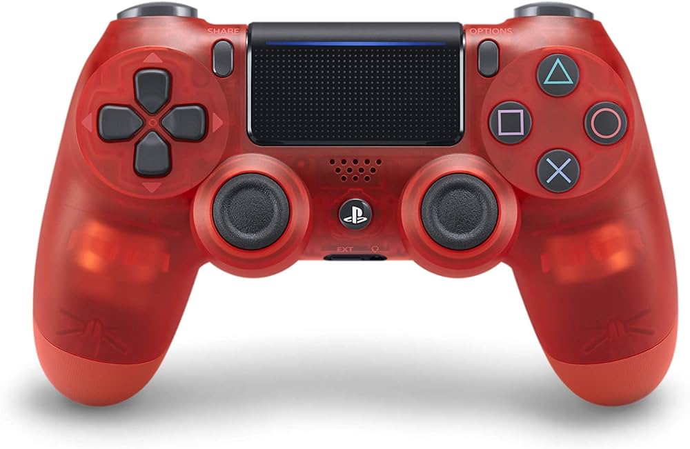 Dualshock Wireless controller PS4 - Translucent Red - OEM - Videospill og konsoller
