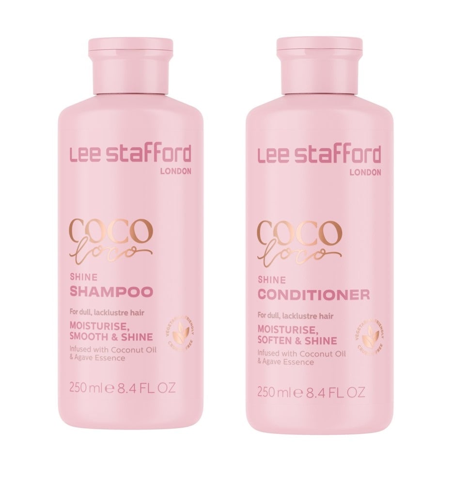 Lee Stafford - Coco Loco Shine Shampoo 250 ml + Lee Stafford - Coco Loco Shine Conditioner 250 ml - Skjønnhet