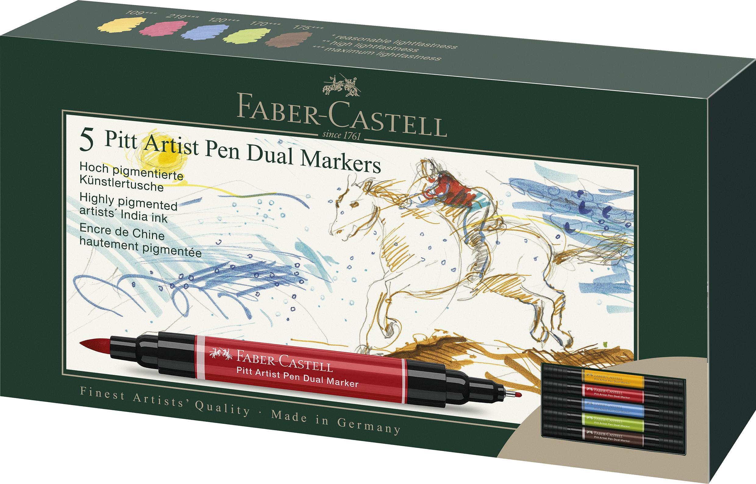 Faber-Castell - India ink PAP Dual Marker (5 pcs) (162005) thumbnail-4