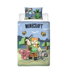 Bed Linen - Adult Size 140 x 200 cm - Minecraft (MNC406)