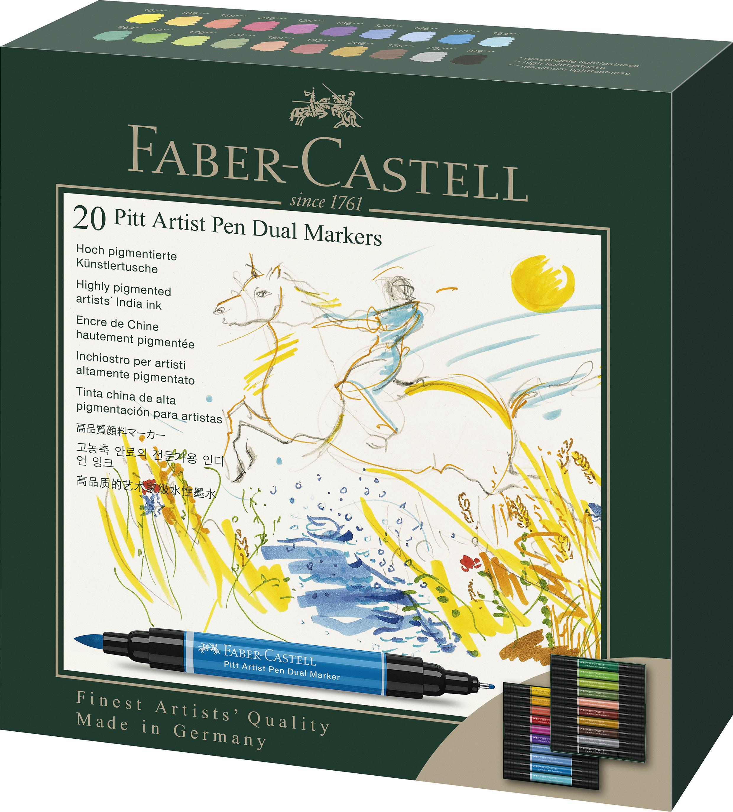 Faber-Castell - India ink PAP Dual Marker (20 pcs) (162020) - Leker