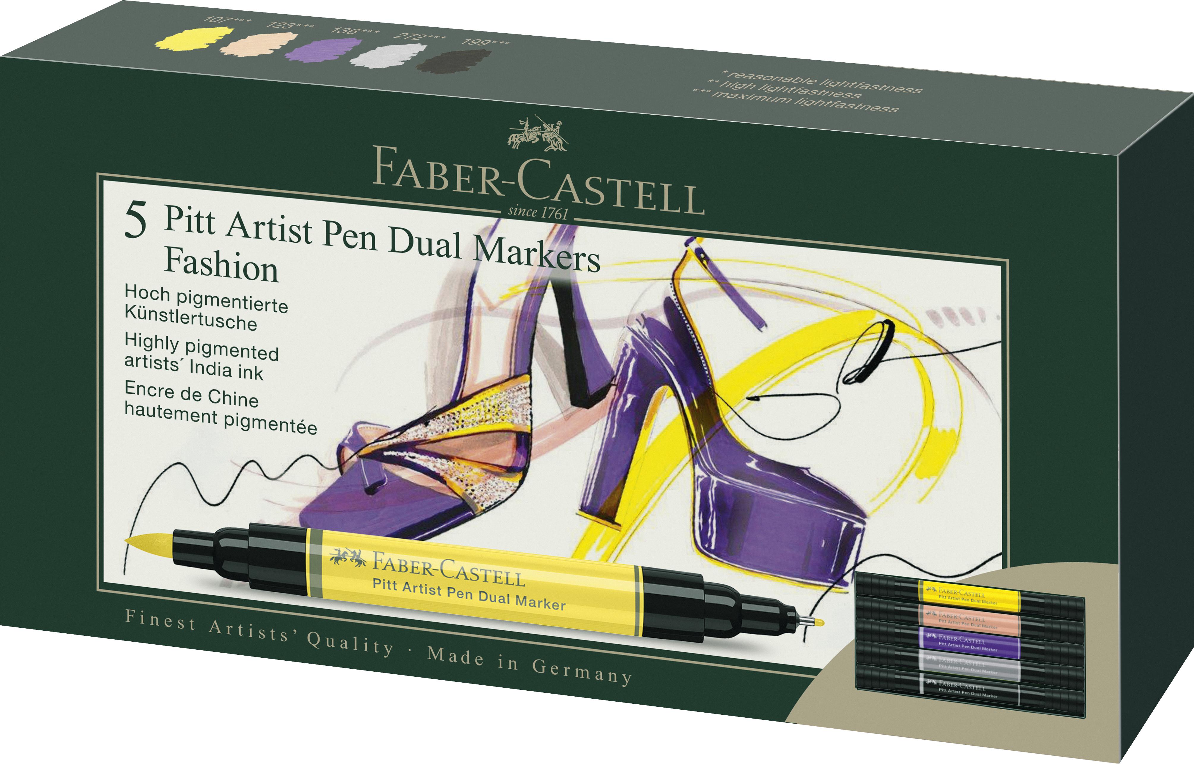 Faber-Castell - India ink PAP Dual Marker fashion (5 pcs) (162006) thumbnail-3