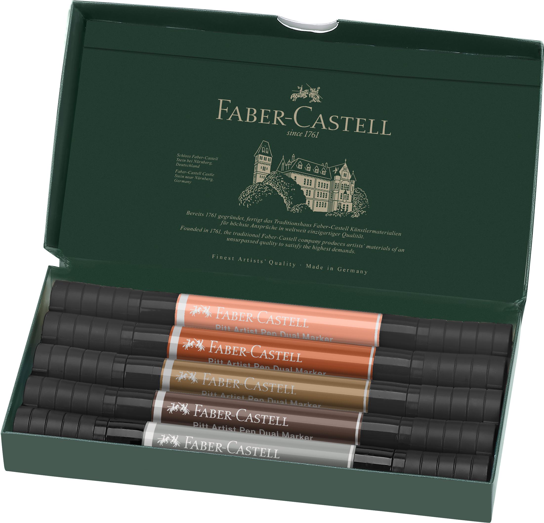 Faber-Castell - India ink PAP Dual Marker portrait (5 pcs) (162009) thumbnail-1