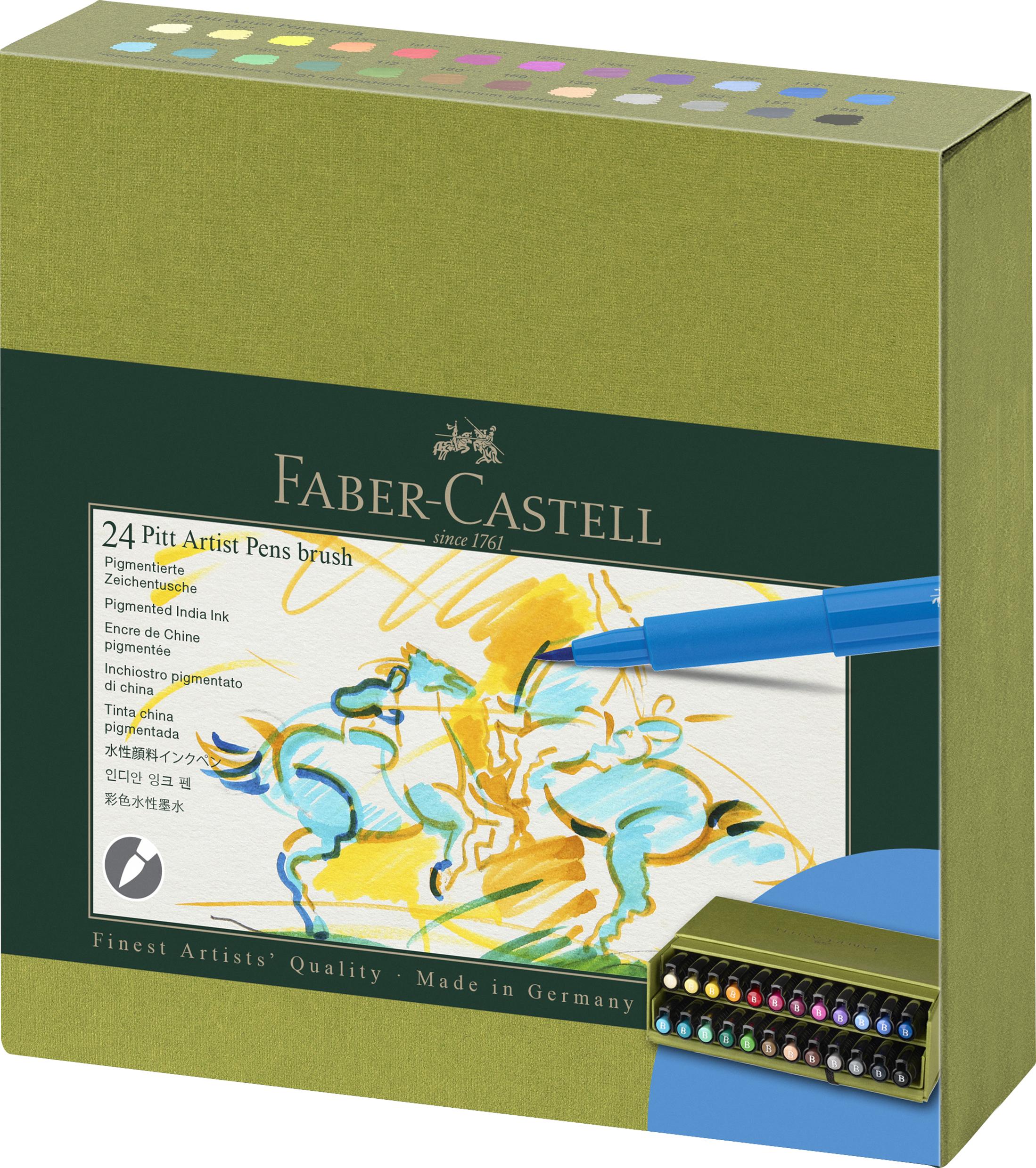 Faber-Castell - India ink Pitt Artist Pen B (24 pcs) (167191) thumbnail-1