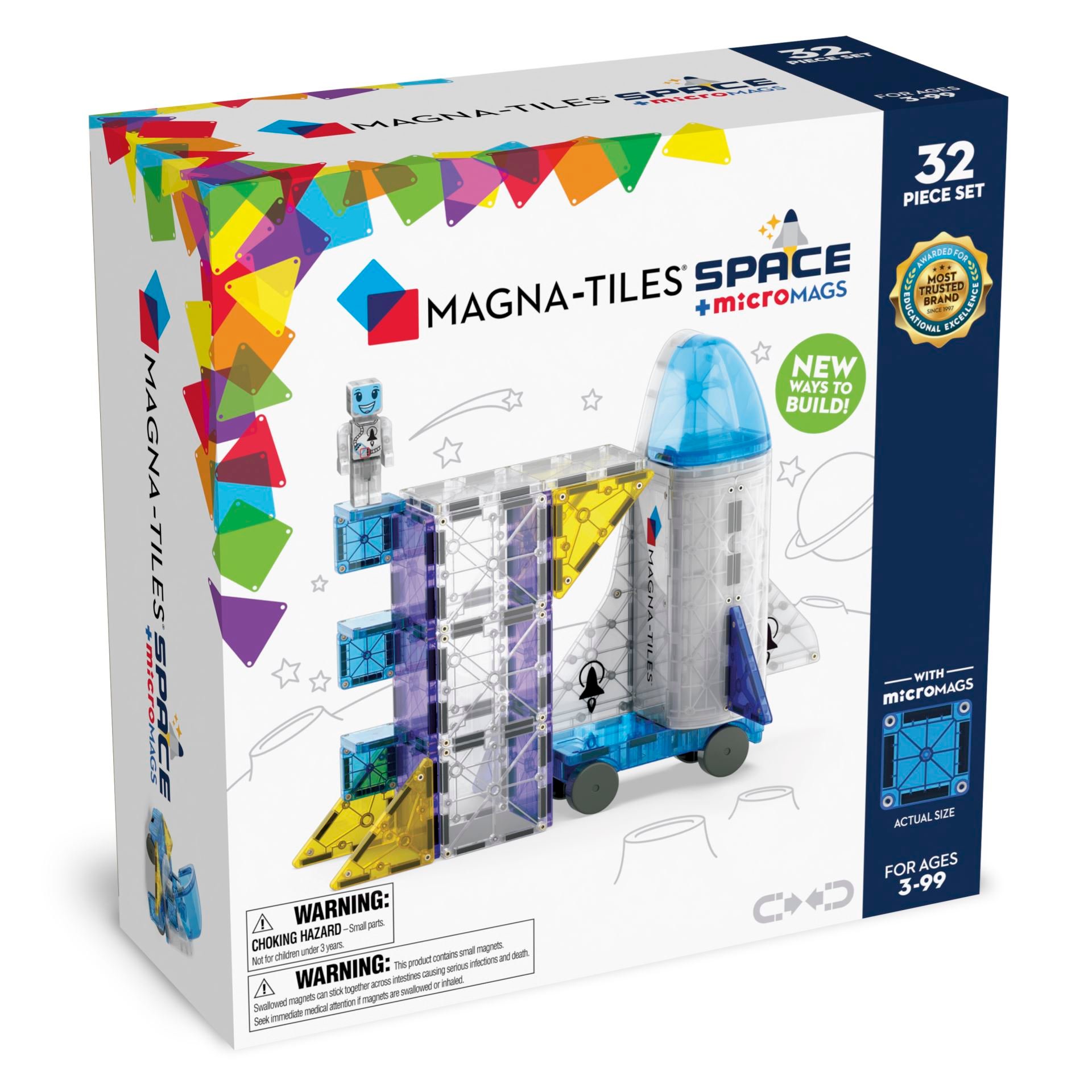 Magna-Tiles Space micromags set 32 pcs