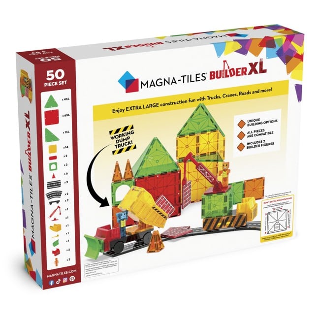 Magna-Tiles - Bygherre XL 50 stk