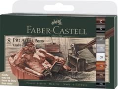 Faber-Castell - India ink Pitt Artist Pen Classical (8 pcs) (167172)