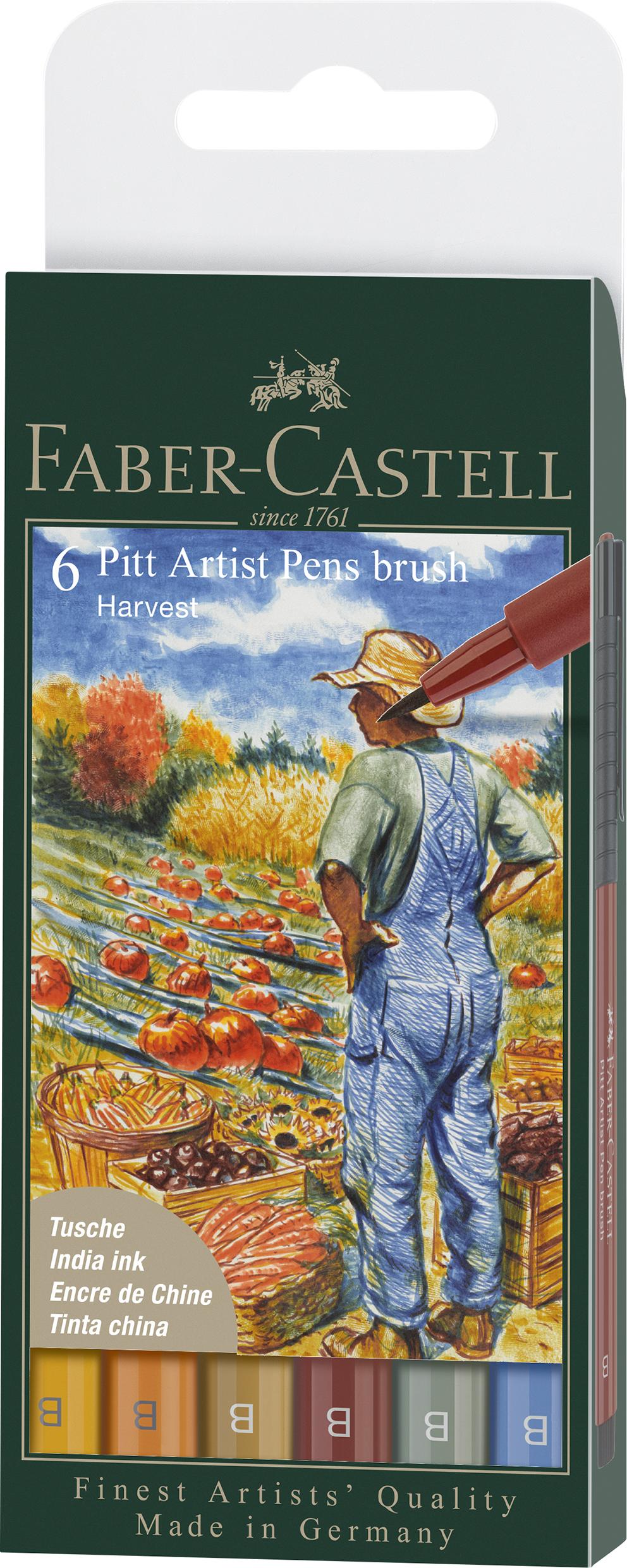 Faber-Castell - India ink Pitt Artist Pen B fall (6 pcs) (167179) thumbnail-1