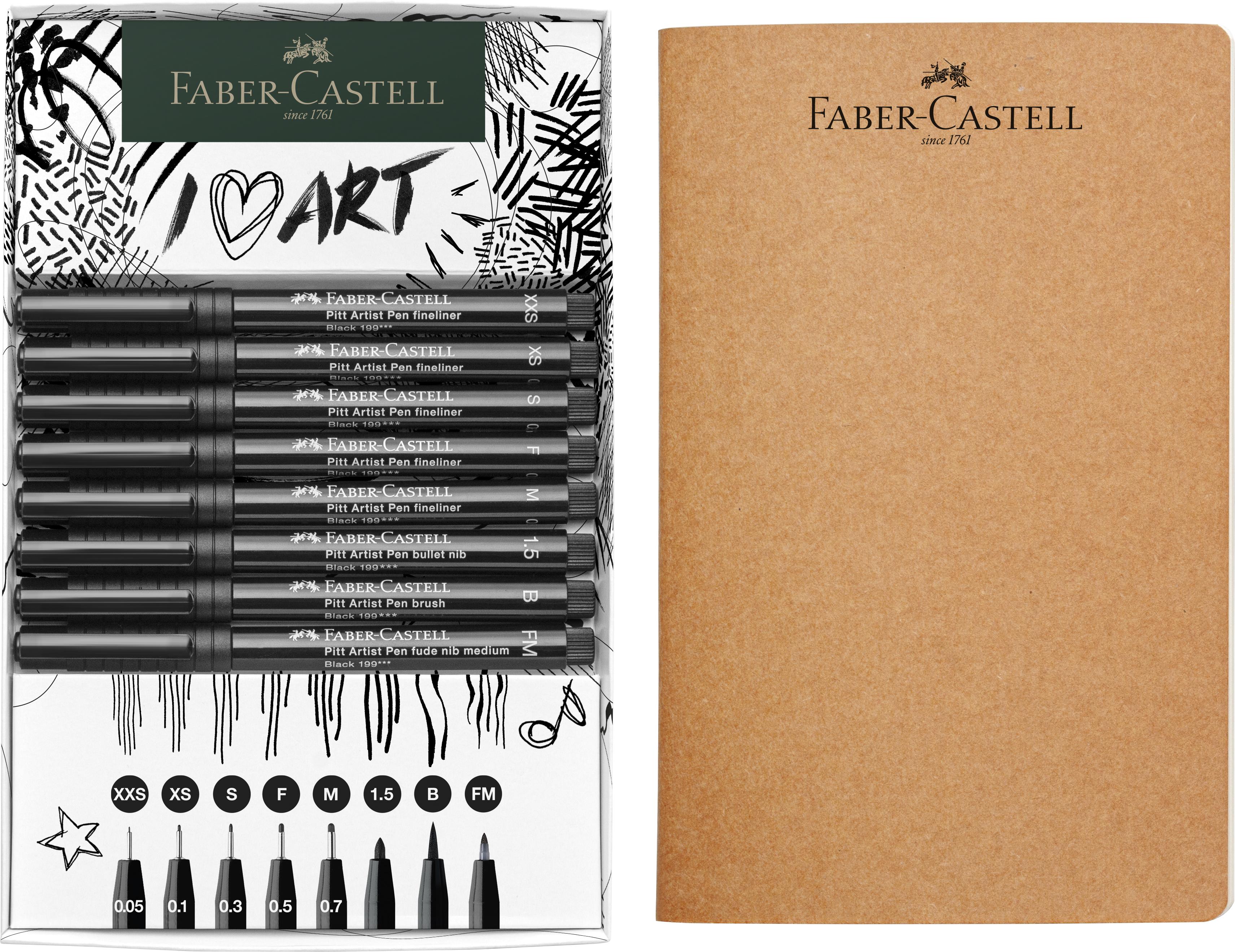 Faber-Castell - Set Pitt Artist Pen + Sketchbook (267102) thumbnail-2