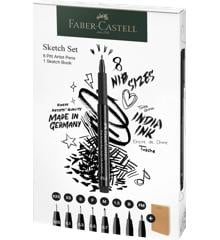 Faber-Castell - Set Pitt Artist Pen + Sketchbook (267102)