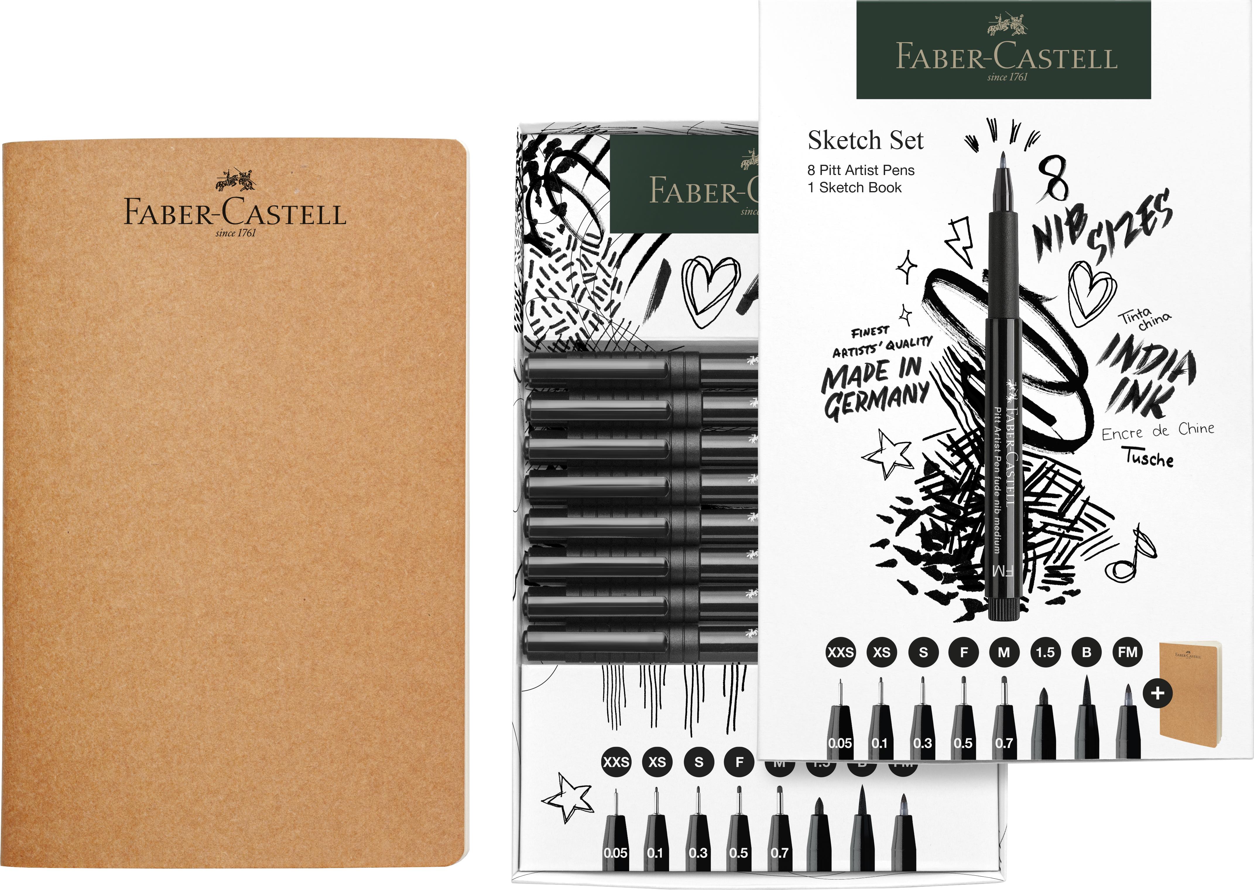 Faber-Castell - Set Pitt Artist Pen + Sketchbook (267102) thumbnail-6