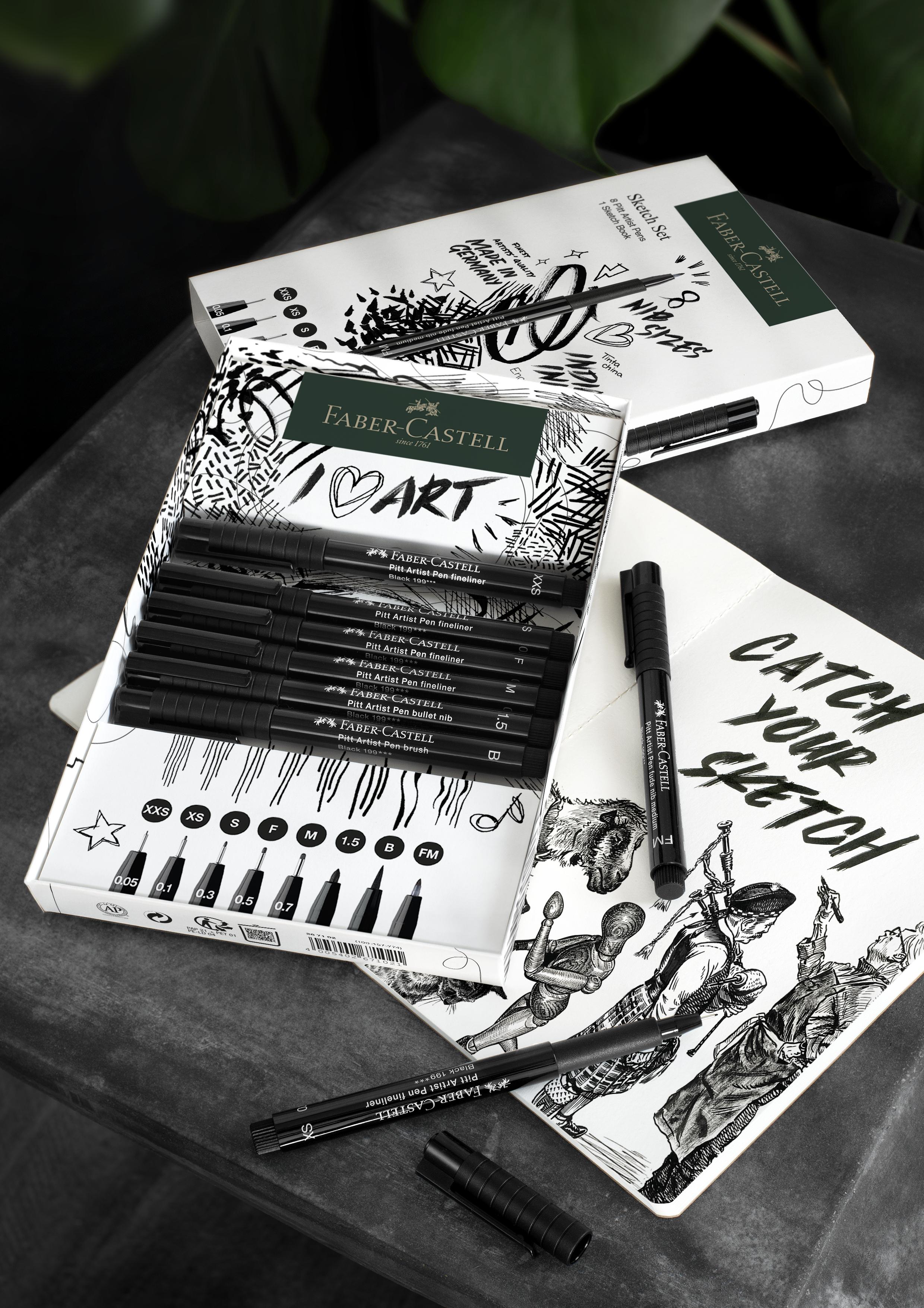 Faber-Castell - Set Pitt Artist Pen + Sketchbook (267102) thumbnail-7