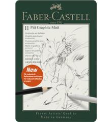 Faber-Castell - Set Pitt Graphite Matt tin (11 pcs) (115220)