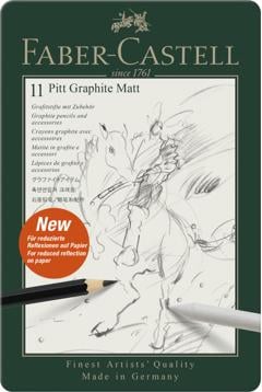 Faber-Castell - Set Pitt Graphite Matt tin (11 pcs) (115220)