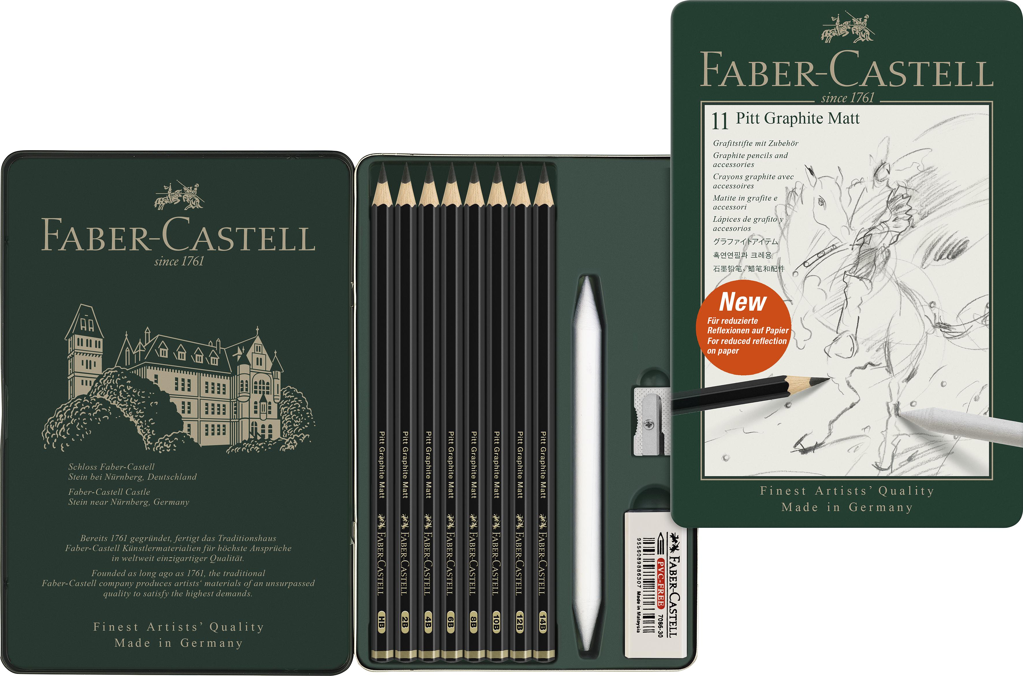 Faber-Castell - Set Pitt Graphite Matt tin (11 pcs) (115220) thumbnail-6