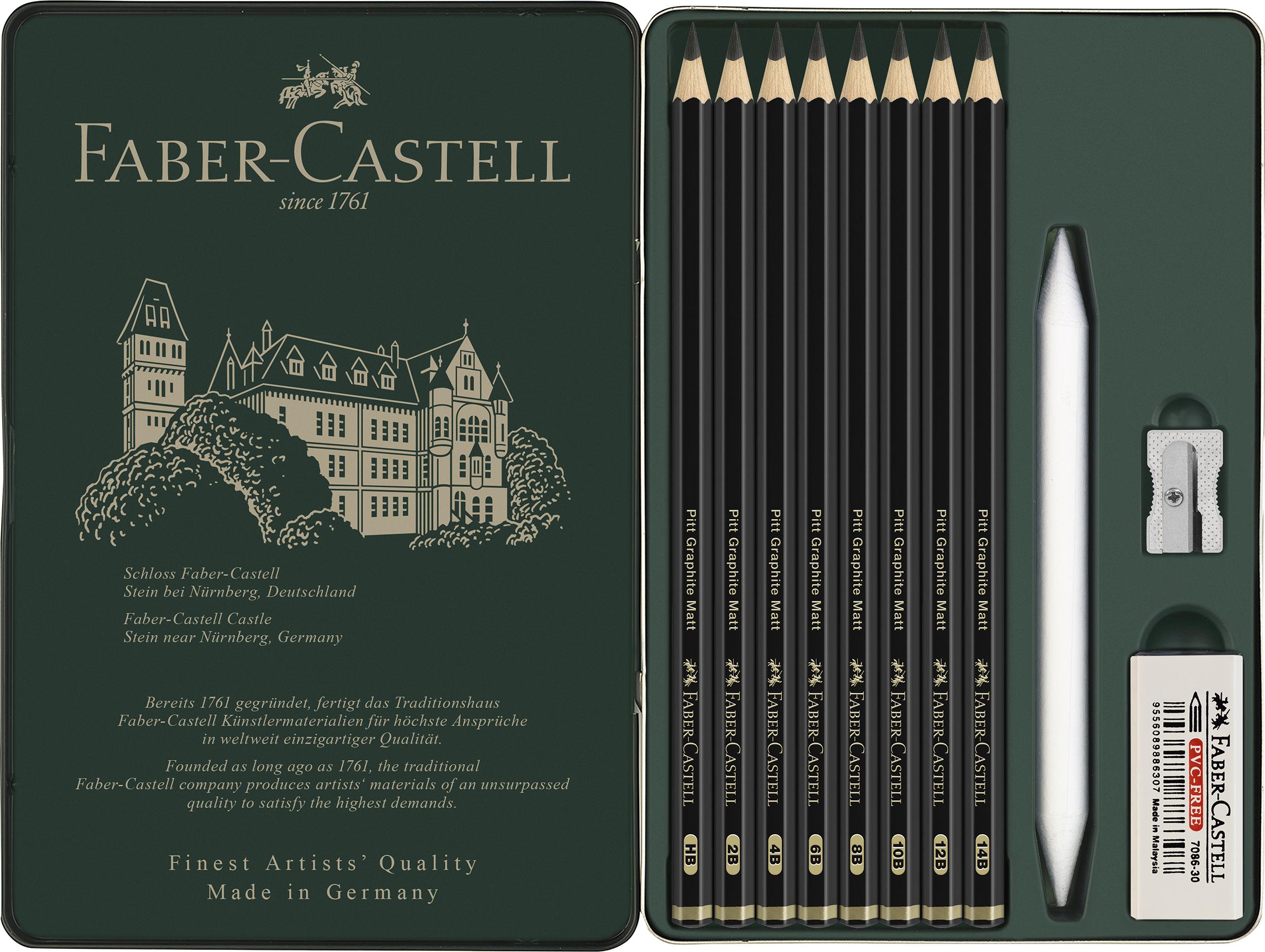 Faber-Castell - Set Pitt Graphite Matt tin (11 pcs) (115220) thumbnail-9