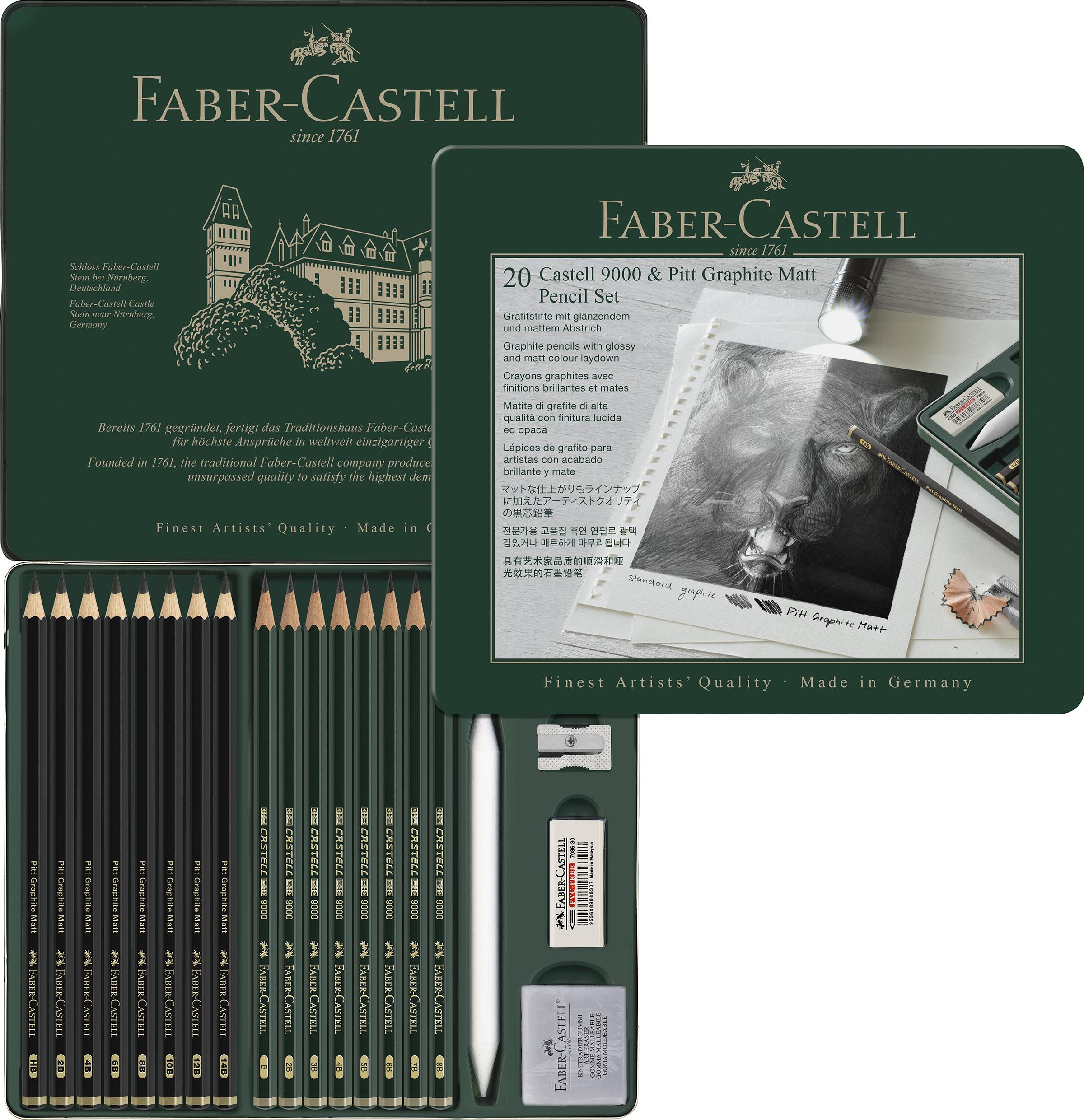 Faber-Castell - Set Pitt Graphite Matt & Castell 9000 (115224) thumbnail-5