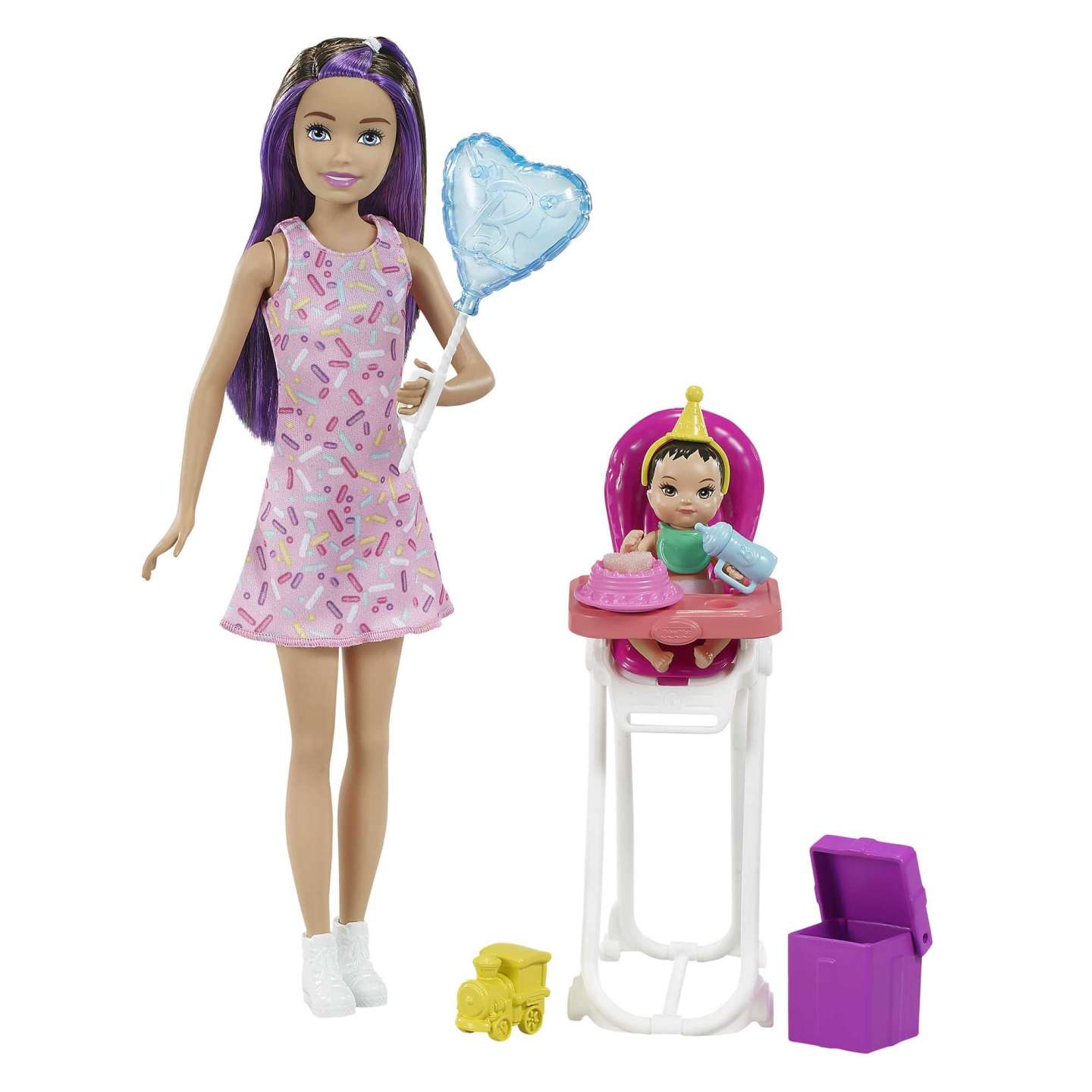 Barbie - Skipper Babysitters Doll and Playset - Feeding Chair 1 (GRP40) - Leker