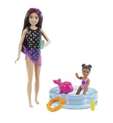 Barbie - Skipper Babysitters Doll and Playset - Pool (GRP39)