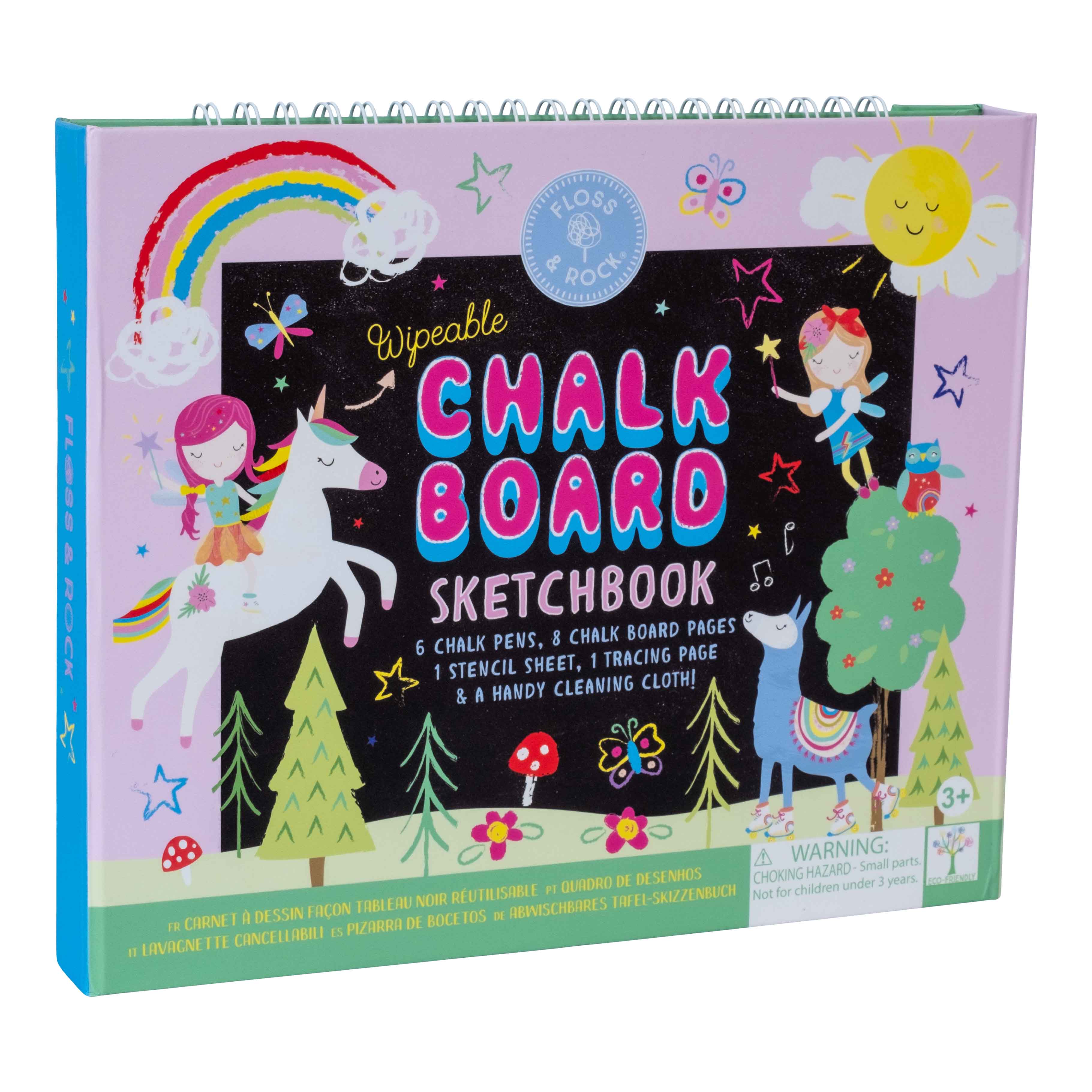 FLOSS&ROCK Rainbow Fairy Chalkboard Sketchbook - 47P5965 - Leker