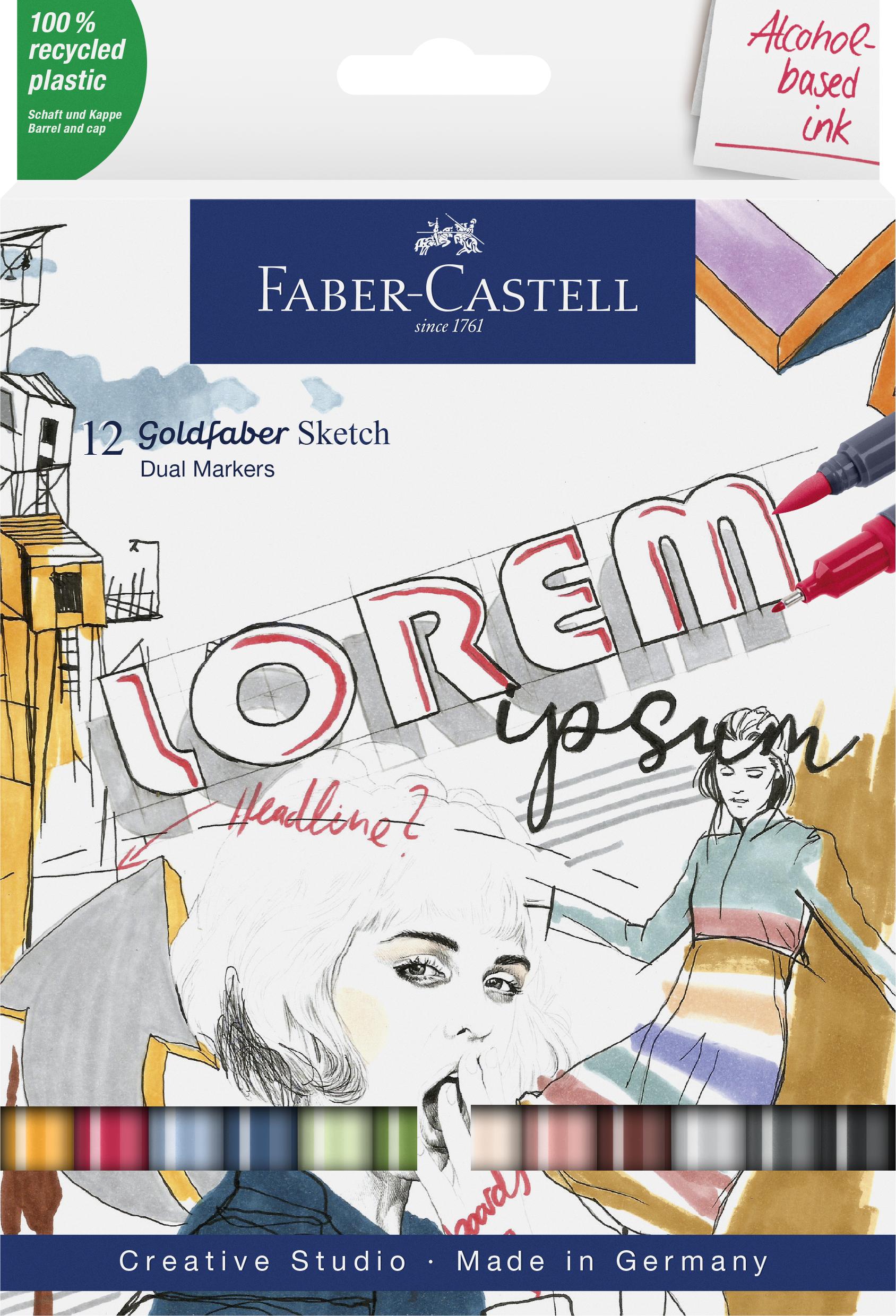 Faber-Castell - Sketch Tuscher Goldfaber (12 stk.)