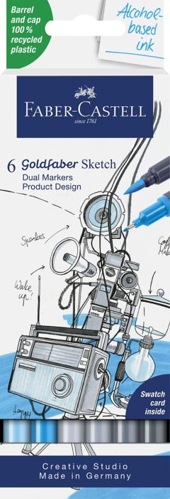 Faber-Castell - Sketch Marker Gofa 6ct set prod. design (164806)