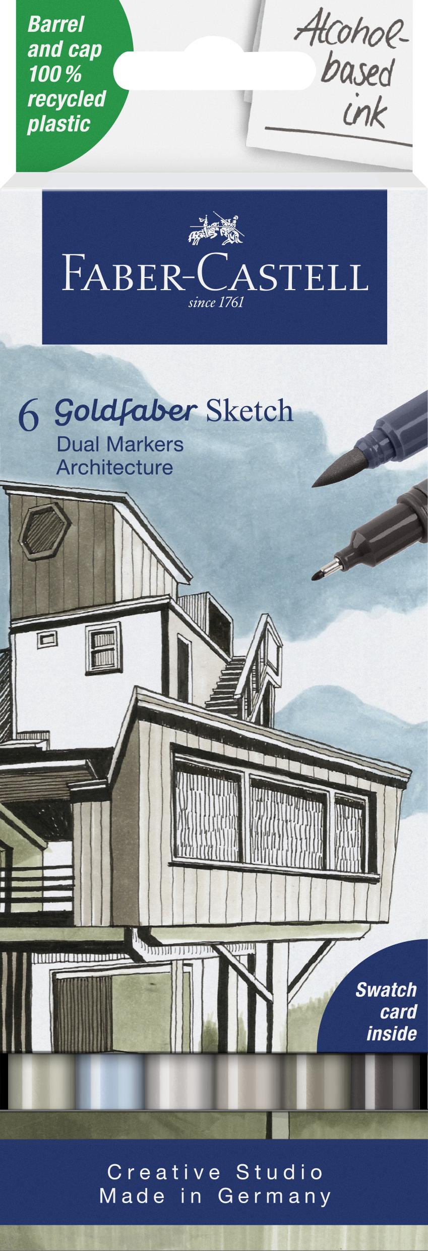 Faber-Castell - Sketch Tuscher Gofa 6ct sæt Architect thumbnail-1