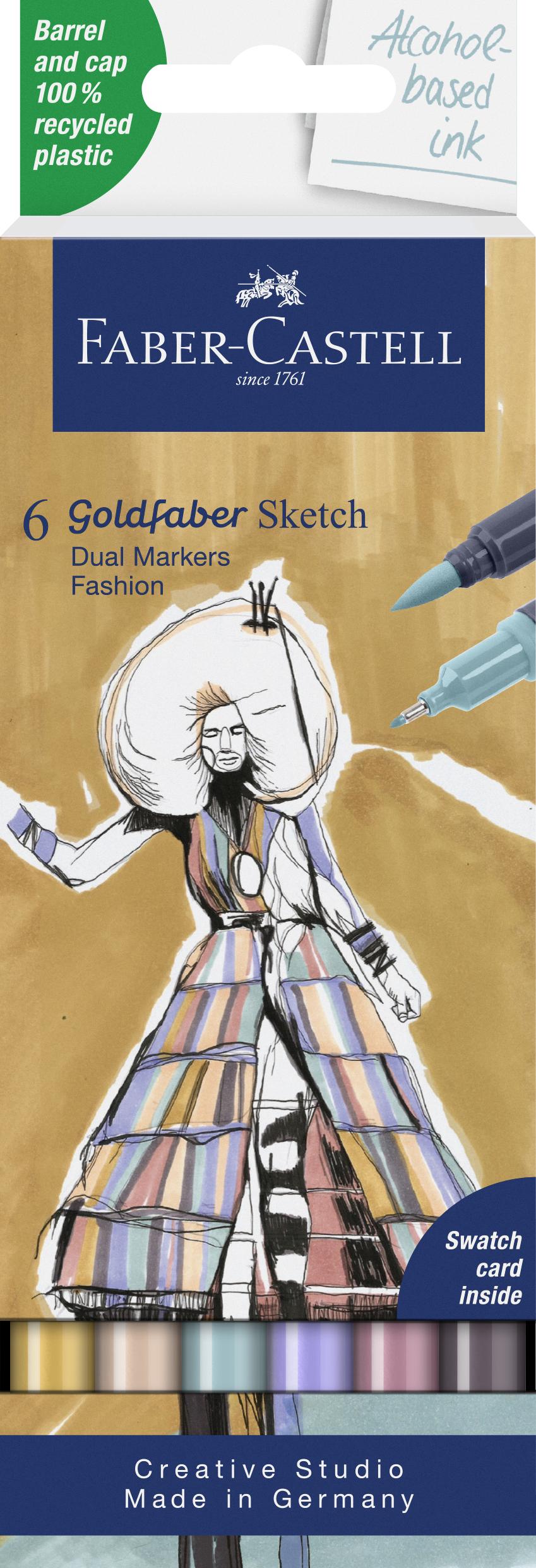 Faber-Castell - Sketch Marker Gofa 6ct set Fashion (164808) thumbnail-1