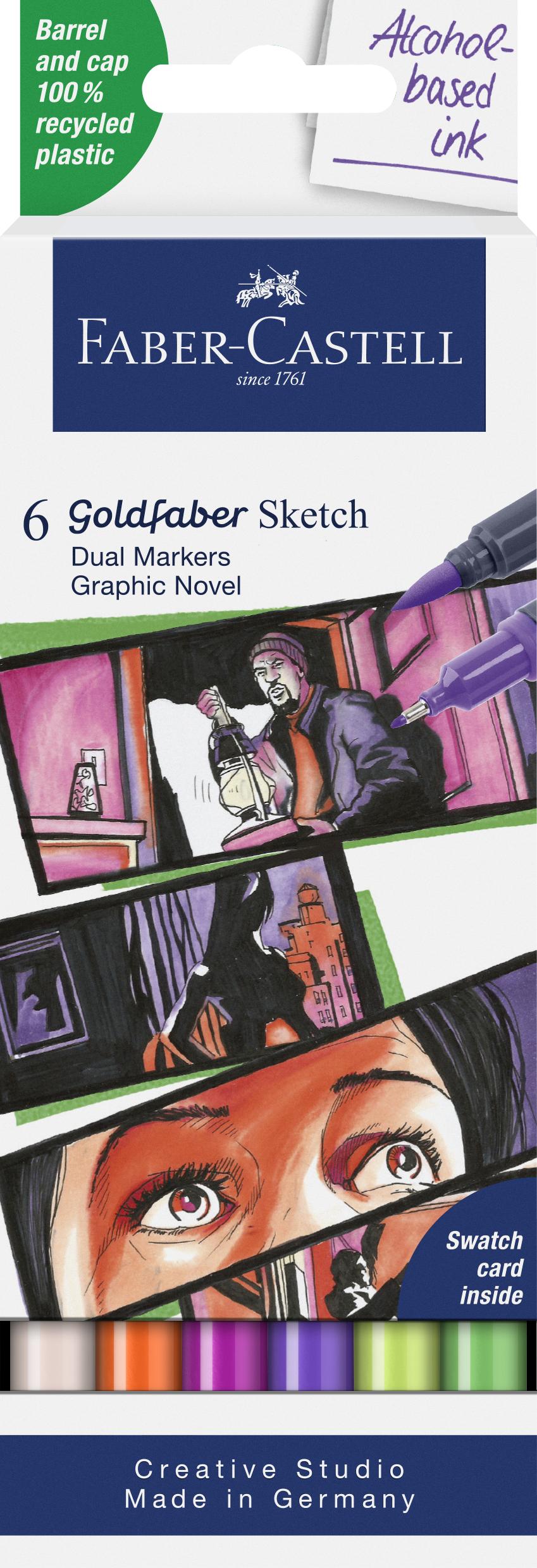 Faber-Castell - Sketch Marker Gofa 6ct set Graph. Novel (164810) thumbnail-1