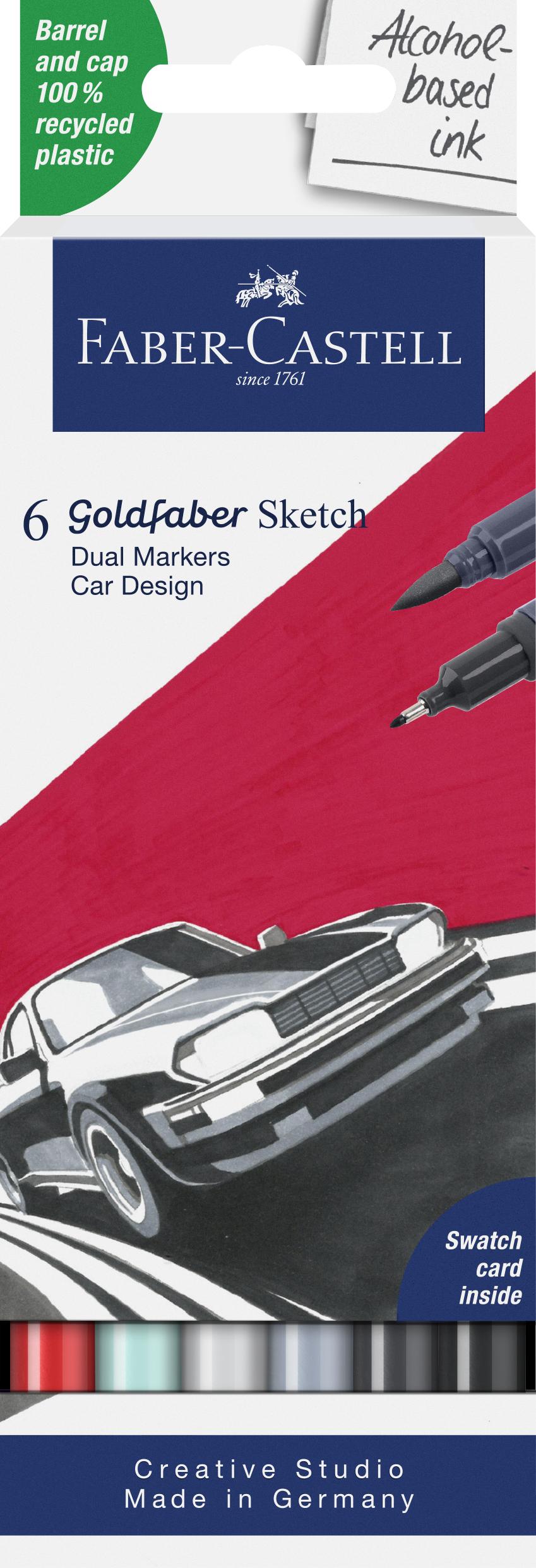 Faber-Castell - Sketch Marker Gofa 6ct set Car design (164813) thumbnail-1