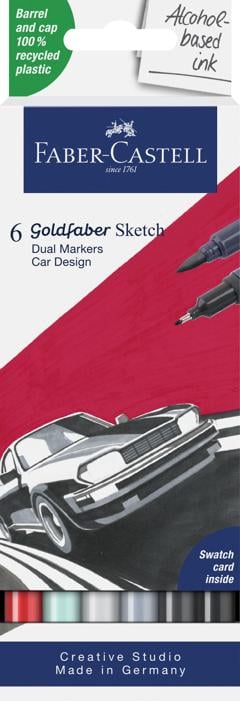 Faber-Castell - Sketch Marker Gofa 6ct set Car design (164813)