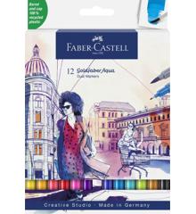 Faber-Castell - Gofa Aqua Dual Marker wallet (12 pcs) (164612)