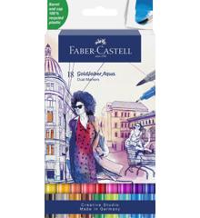 Faber-Castell - Gofa Aqua Dual Marker wallet (18 pcs) (164618)