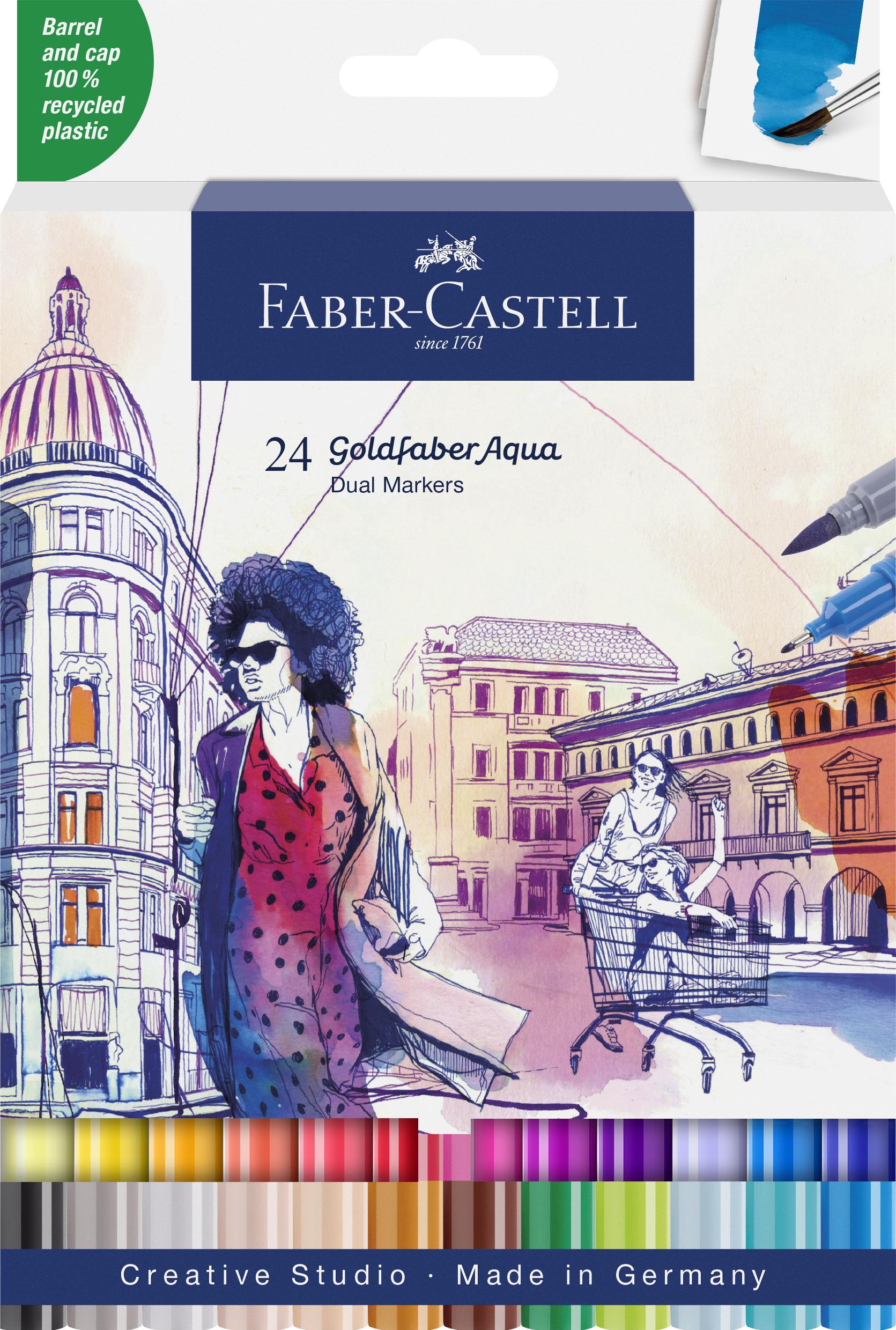 Faber-Castell - Gofa Aqua Dual Marker wallet (24 pcs) (164624)