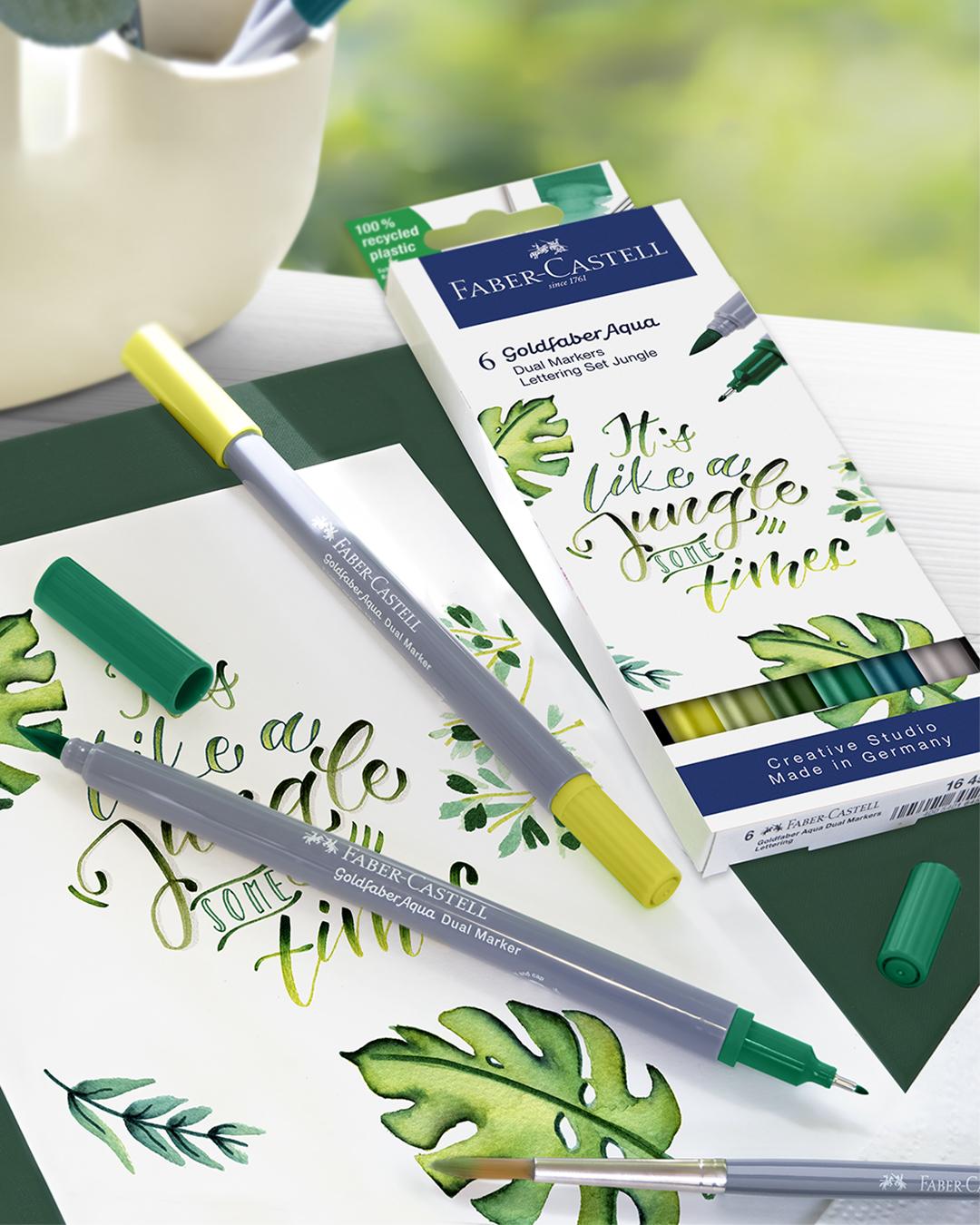 Faber-Castell - Gofa Aqua Dual Tuscher Lettering Sæt Jung thumbnail-3