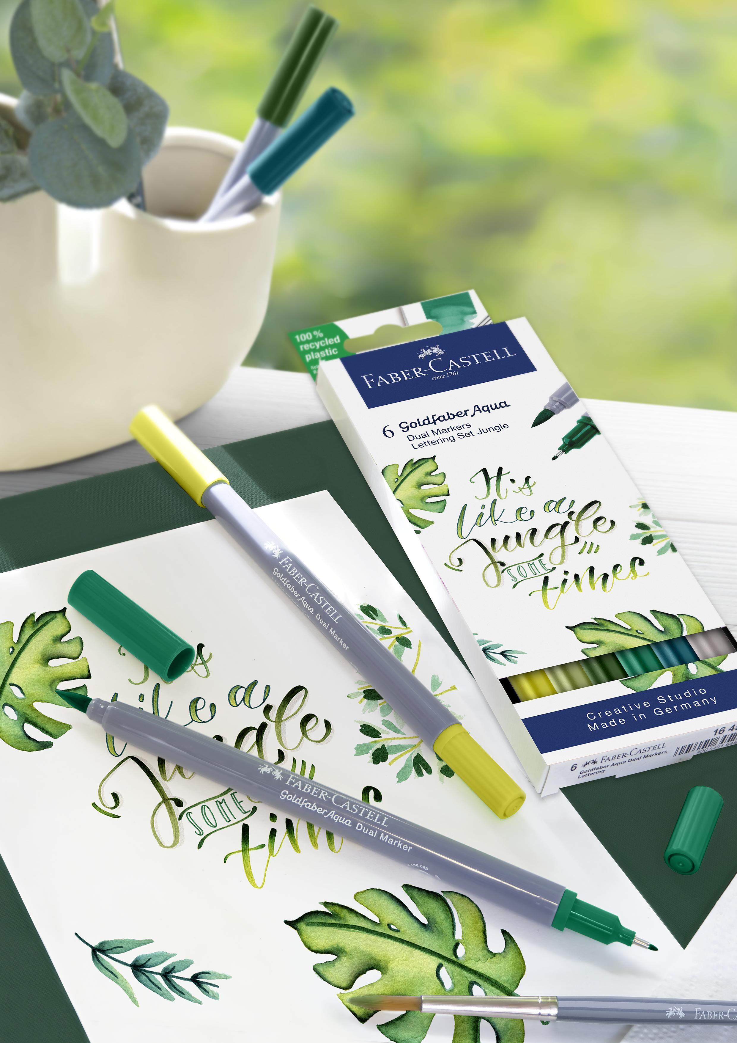 Faber-Castell - Gofa Aqua Dual Tuscher Lettering Sæt Jung thumbnail-4