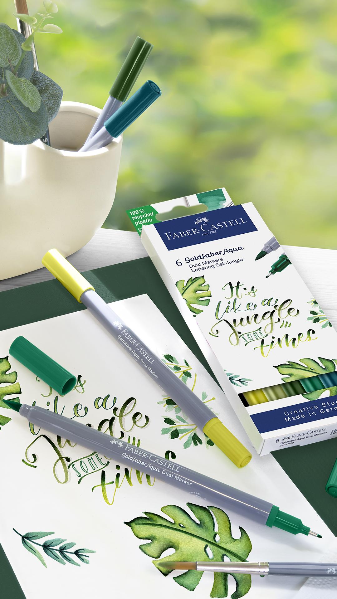 Faber-Castell - Gofa Aqua Dual Tuscher Lettering Sæt Jung thumbnail-6