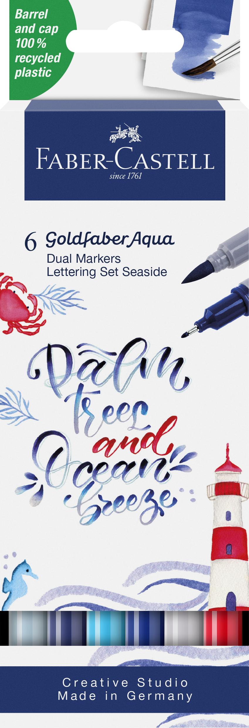 Faber-Castell - Gofa Aqua Dual Marker Lettering Set Sea (164519) thumbnail-1