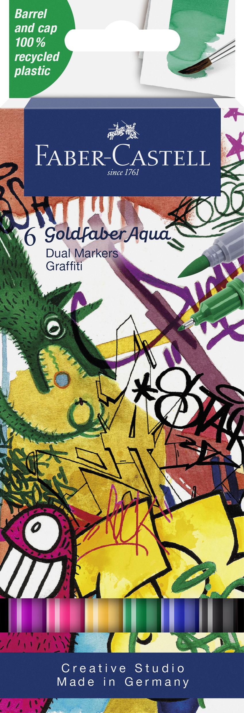 Faber-Castell - Gofa Aqua Dual Marker Graffiti (6 pcs) (164525) thumbnail-1