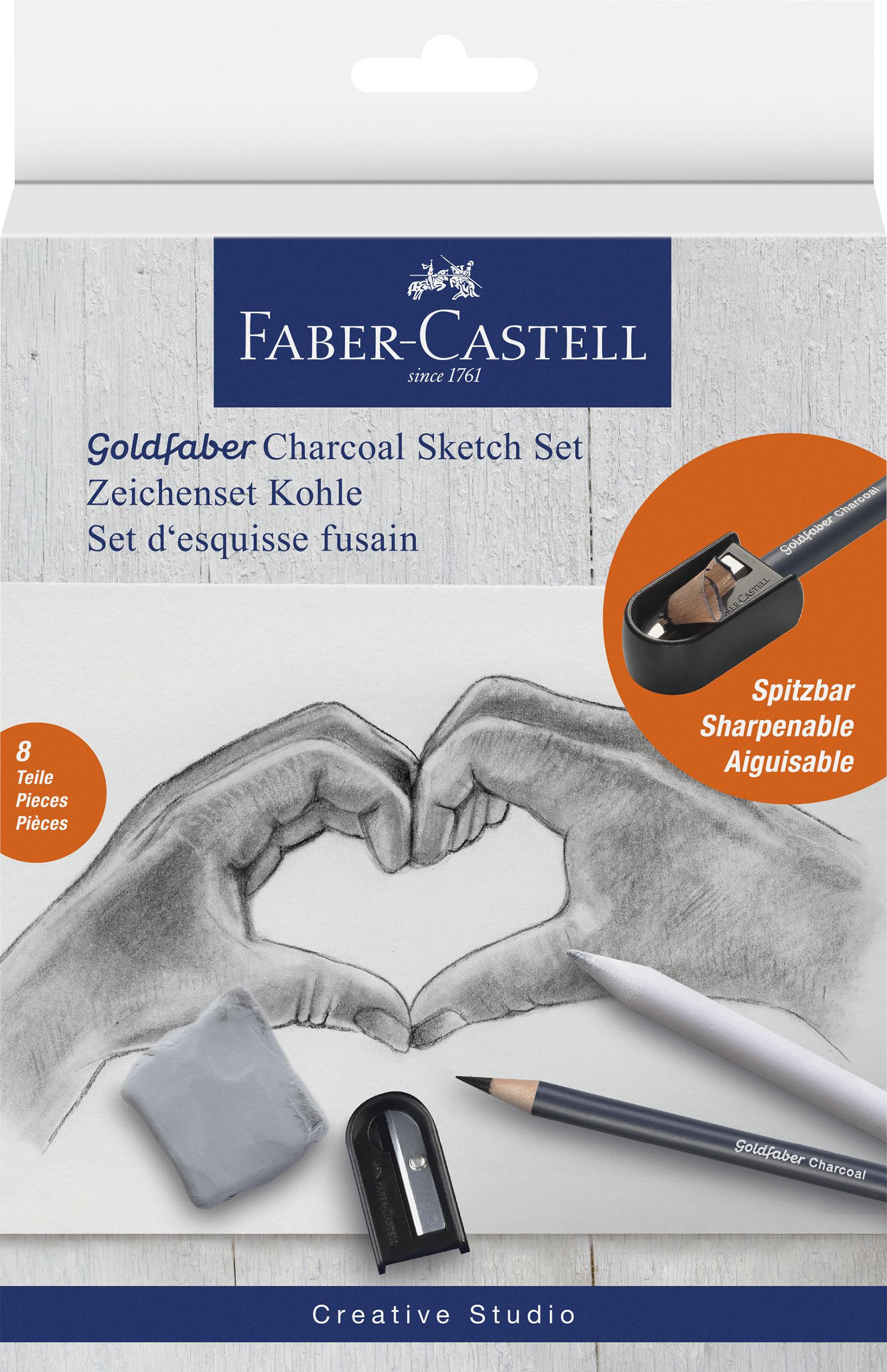 Faber-Castell - Drawing Set Goldfaber Charcoal (114006) - Leker