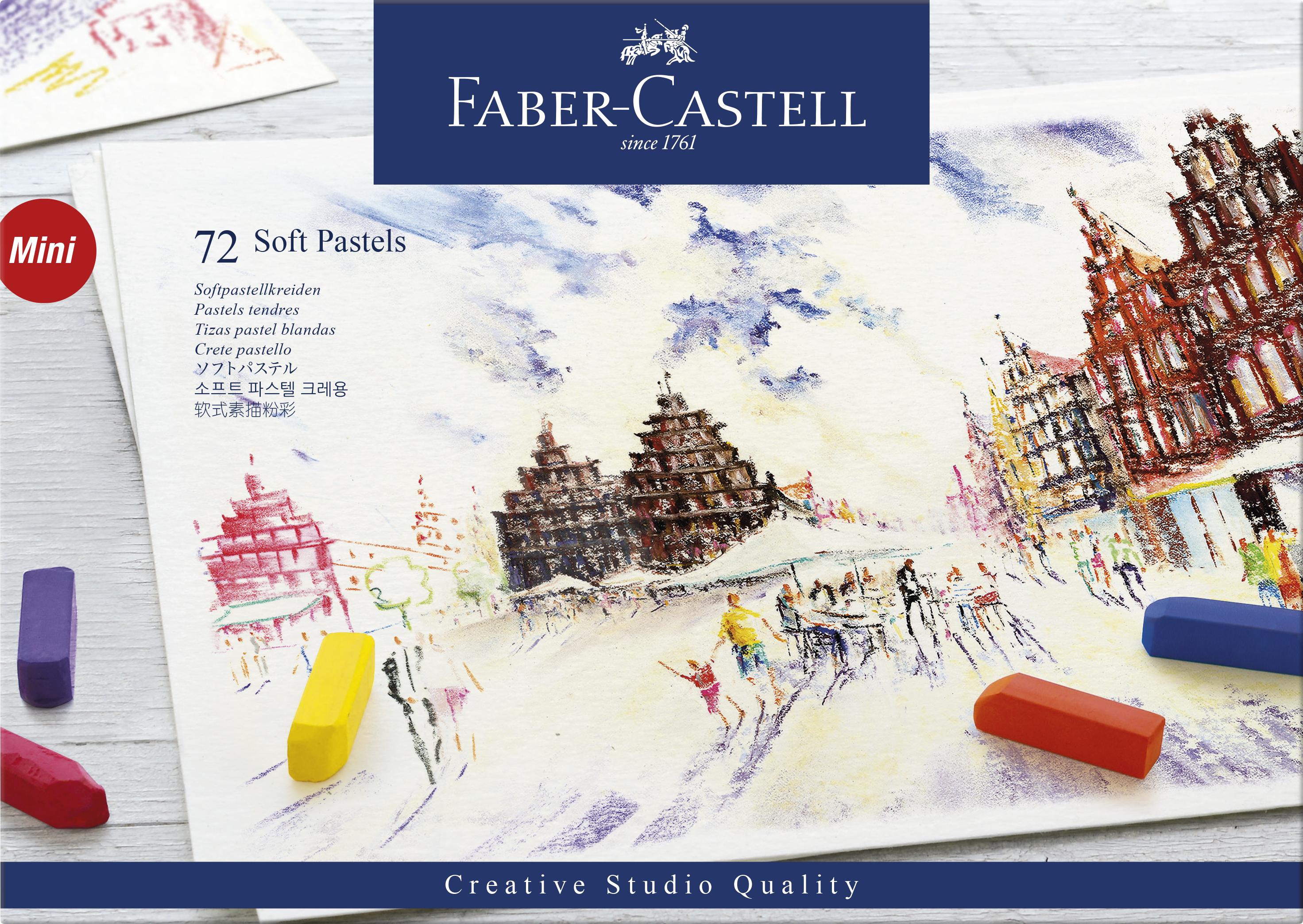 Faber-Castell - Soft pastels Mini cardboard box (72 pcs) (128272) - Leker