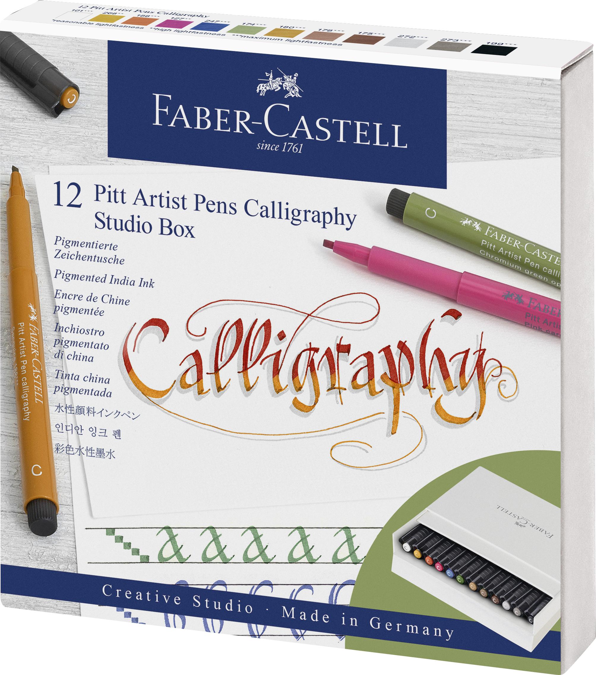 Faber-Castell - India ink Pitt Artist Pen C st.box (12 pcs) (167512) - Leker