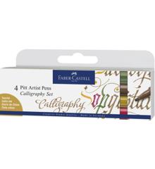 Faber-Castell - India ink Pitt Artist Pen C colours (4 pcs) (167505)