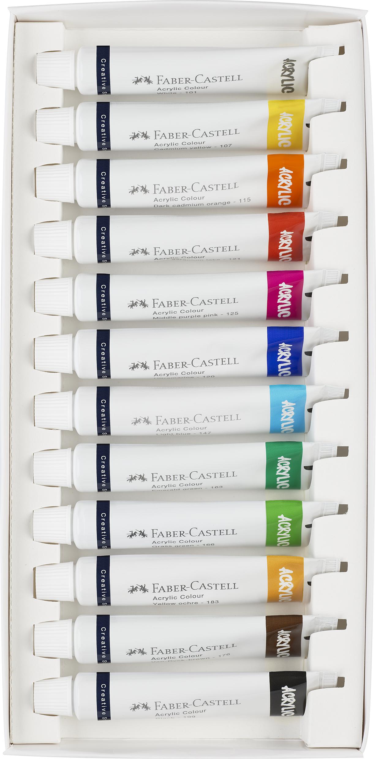 Faber-Castell - Acrylic colour cardboard box (12 pcs) (379212) thumbnail-2