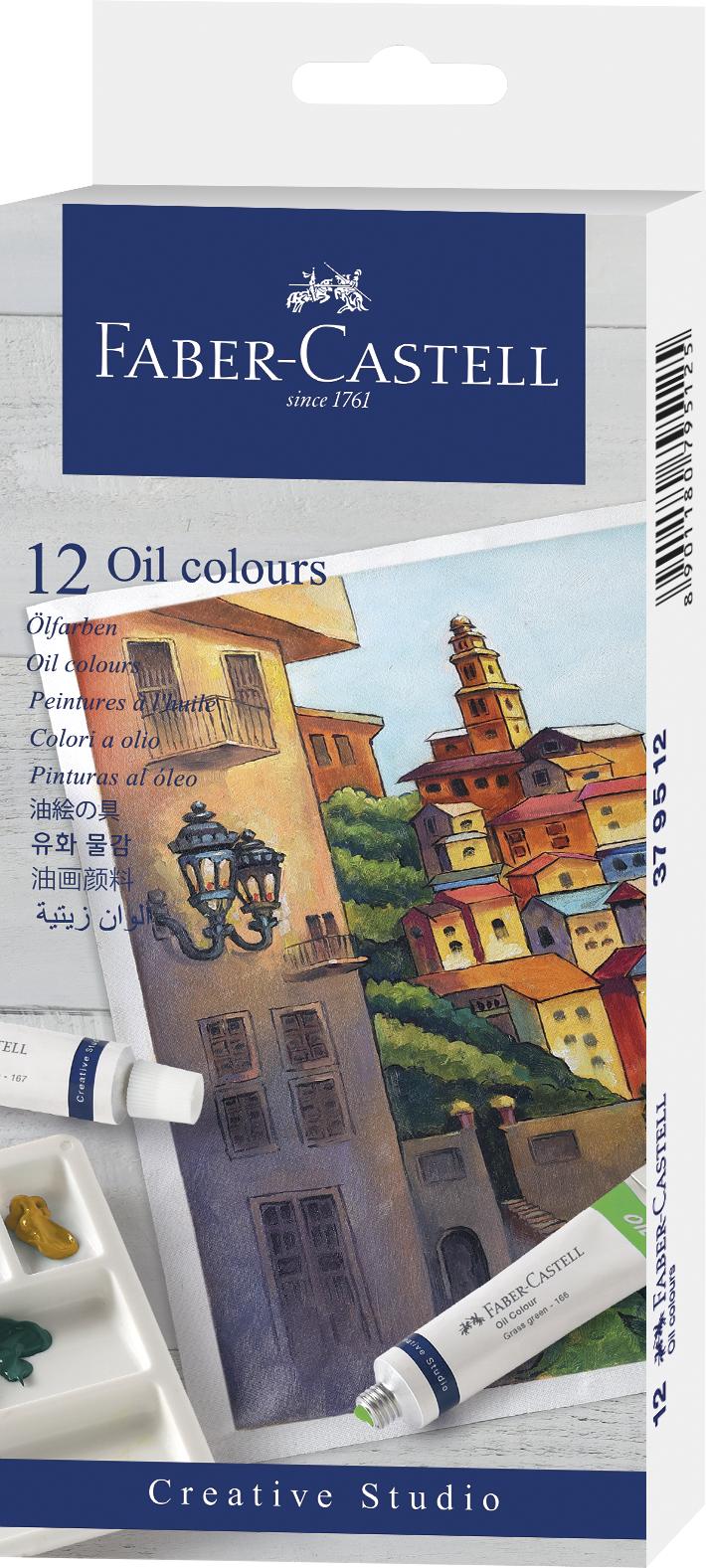 Faber-Castell - Oilcolour cardboard box (12 pcs) (379512) - Leker