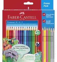 Faber-Castell - Promotion sæt Farveblyanter (18+4+2 stk)