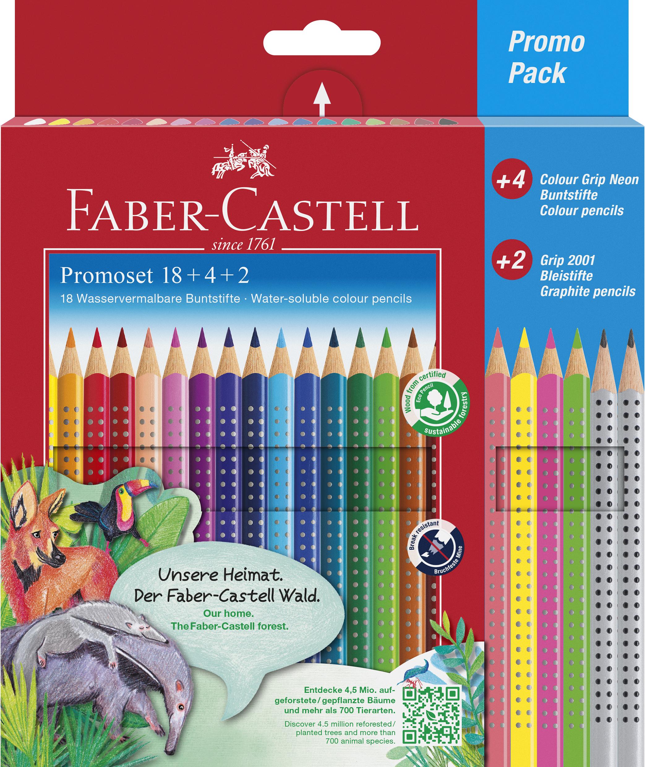 Faber-Castell - Promotion set Colour Grip (18+4+2 pcs) (201540) - Leker